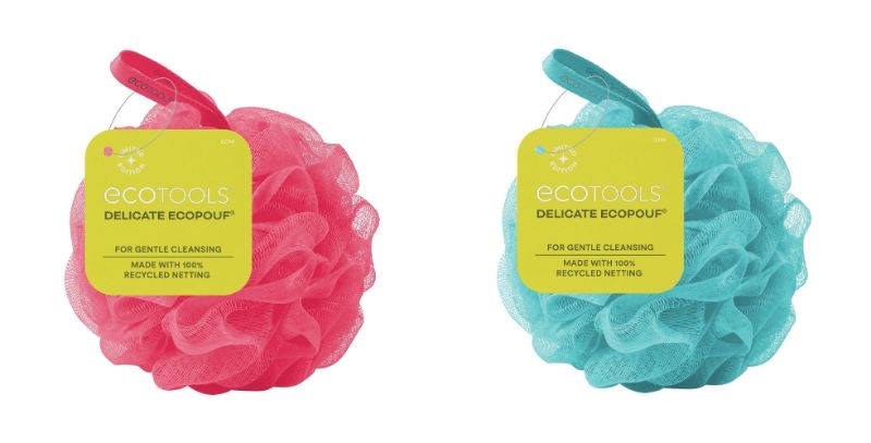 Photo 1 of 4 EcoTools Delicate Ecopouf Loofah- 2blue, 2Pink