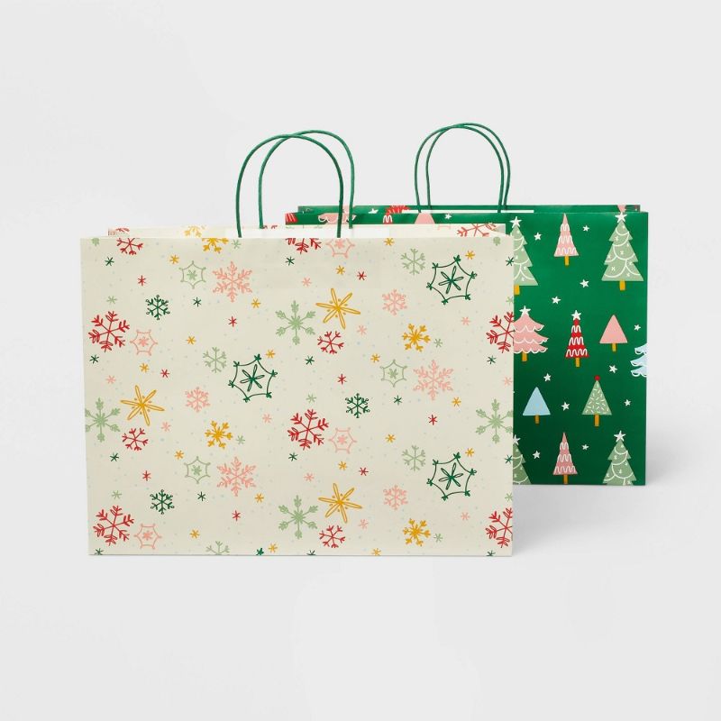 Photo 1 of Five 2pk Assorted Gifts Bags - Christmas - Spritz™
