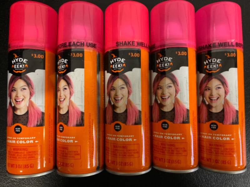 Photo 1 of 5 Pink Spray On Temporary Hair Color