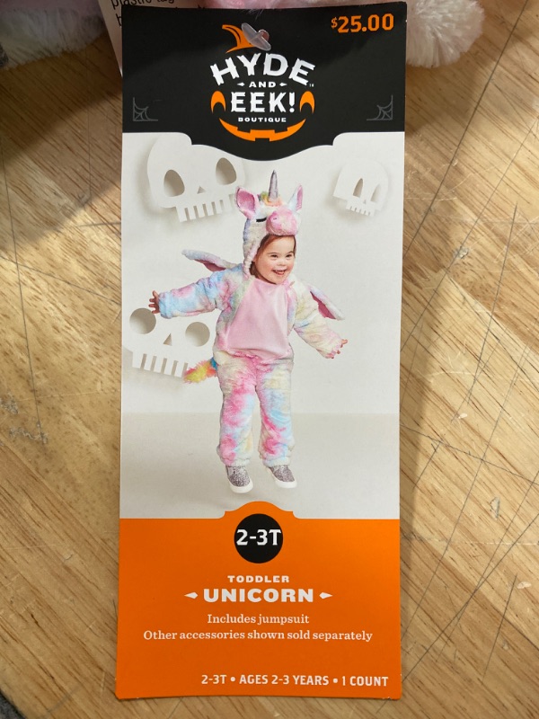 Photo 1 of Toddler Rainbow Unicorn Costume 2T-3T
