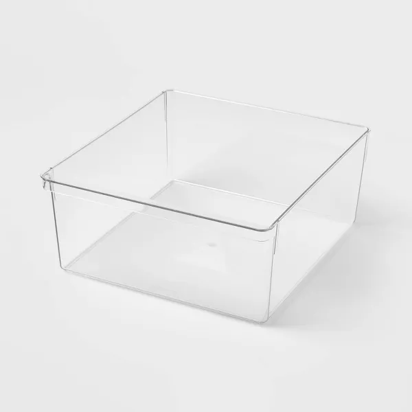 Photo 1 of 6"x14.5"x13.1" XL Fridge & Pantry Bin Clear - Brightroom™
