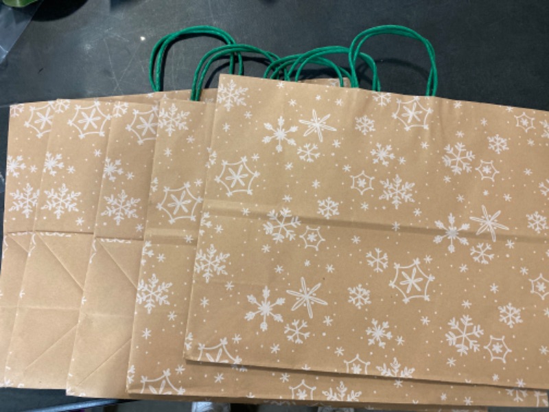 Photo 1 of 5pk Snowflakes XL Gift Bag White - Spritz™
