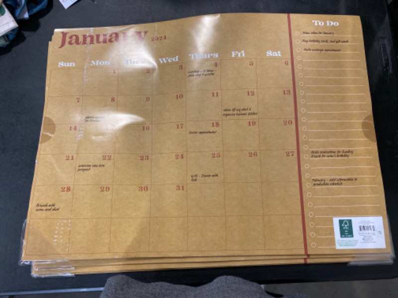 Photo 1 of 5pk 2024 Calendars 