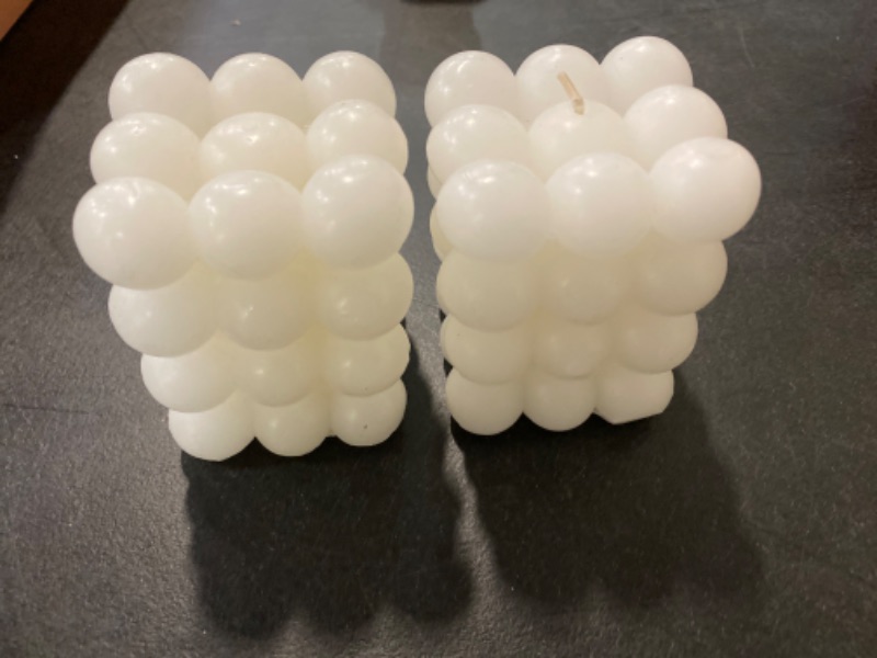 Photo 1 of 2pk White Candles