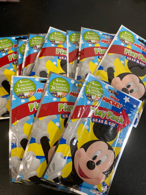 Photo 1 of 12pk Mickey Mouse Play Pack Crayons Included