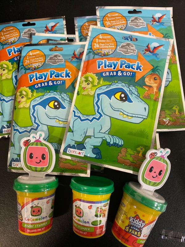 Photo 1 of 9pk Play Pack & 3 Cocomelon Figure Stamps