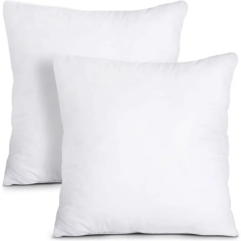 Photo 1 of Utopia Bedding Throw Pillows Insert (Pack of 2, White) - 18 x 18 Inches Bed and Couch Pillows - Indoor Decorative Pillows
