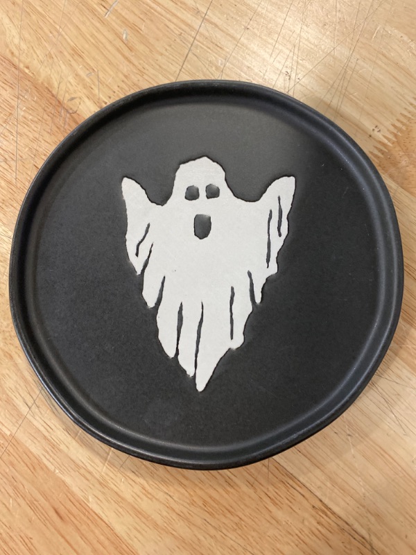 Photo 1 of 4 Glass Ghost Appetizer plates 