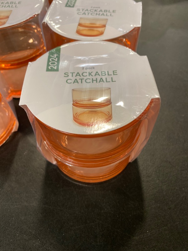 Photo 1 of 5 pack Stackable Catchall Glass Storage (2cupseach)