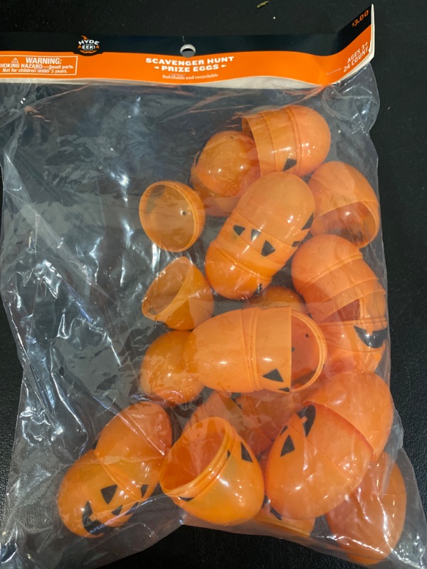 Photo 1 of 5pk Orange Halloween Eggs 