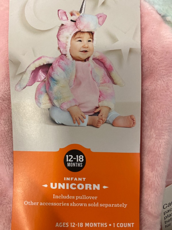 Photo 1 of 12-18m Baby girls unicorn Halloween costume 
