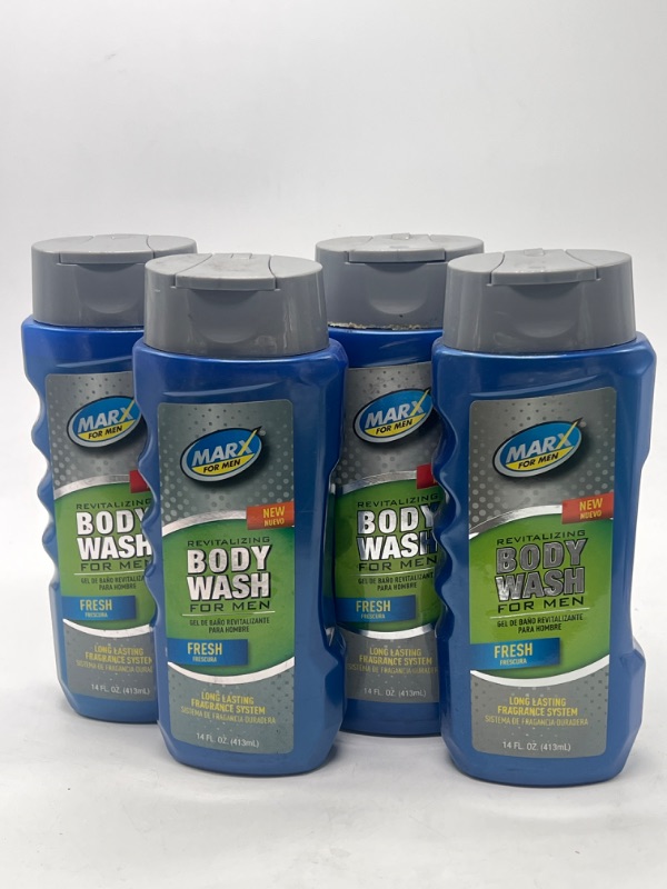 Photo 4 of  4 pack Marx Energy Revitalizing Body Wash For Men 14Oz
