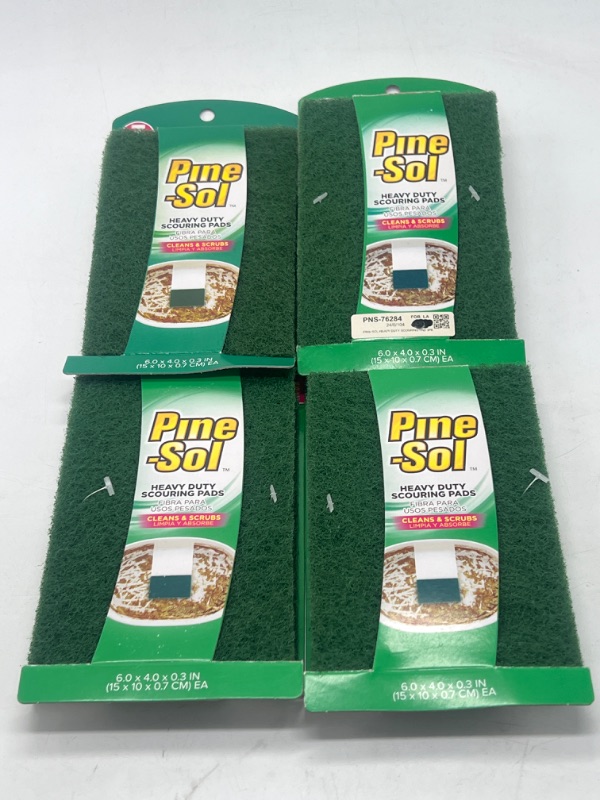 Photo 1 of 12 piece Pine-Sol Heavy Duty Scouring Pads - Household Scrubbing Tool for Cleaning Tough Messes, Grills, and Oven Racks
