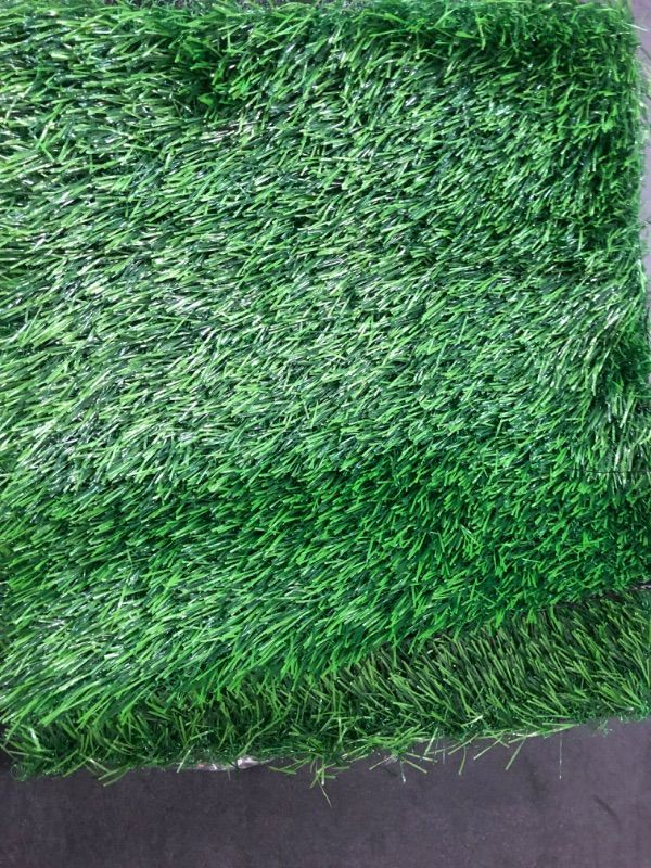 Photo 2 of 4-Pack Artificial Grass Mats - Faux Grass, Fake Turf Panels for Wall, Balcony, Patio, Outdoor Decor Small