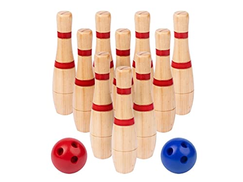 Photo 1 of Wooden Lawn Bowling Set For Kids Adults Outdoor Yard Fun Party Game w/ Carry Bag SMALL