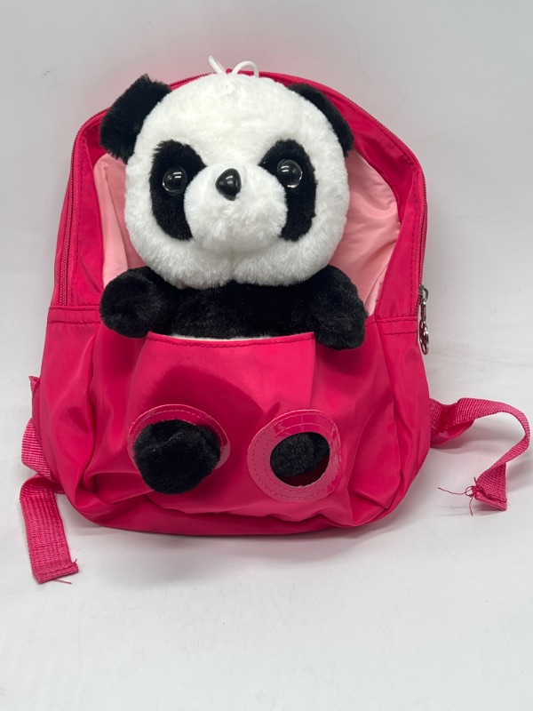 Photo 1 of Pink Backpack With Panda For Toddlers