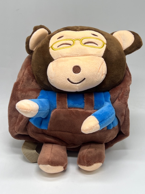 Photo 1 of Monkey With Overalls And Glasses Toddler Packpack
