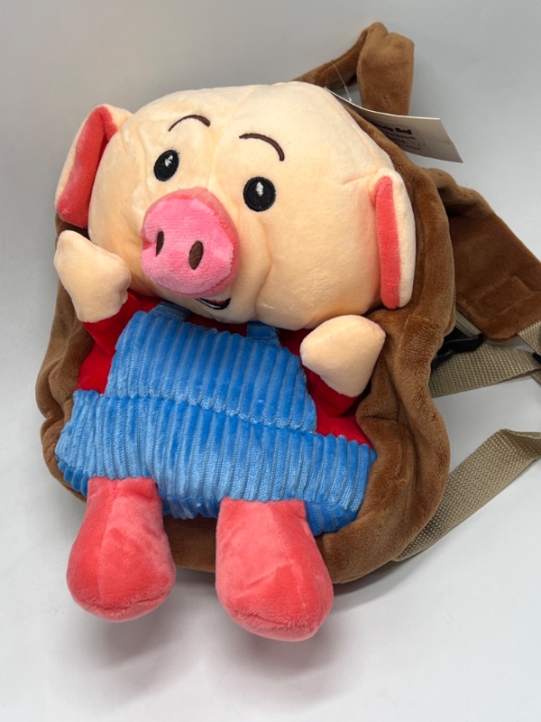 Photo 1 of Pig In Overalls Toddler Backpack