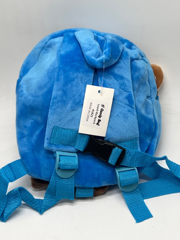 Photo 2 of Blue Reindeer Leash Toddler Backpack