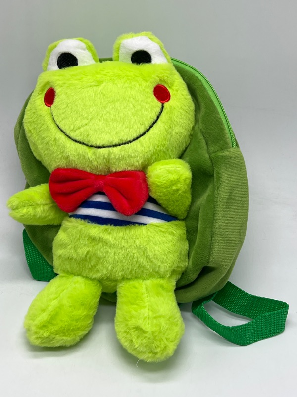 Photo 1 of Happy Frog Green Toddler Backpack With Leash 