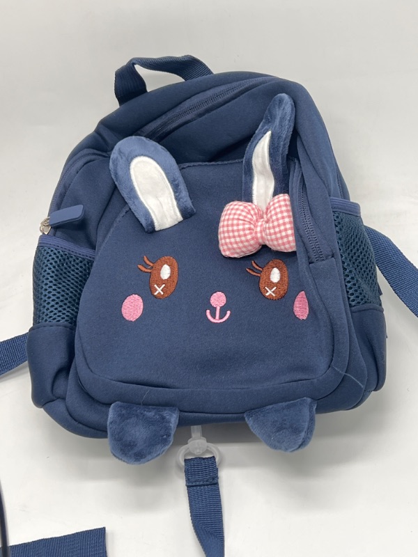 Photo 1 of Blue Bunny Toddler Backpack With Leash