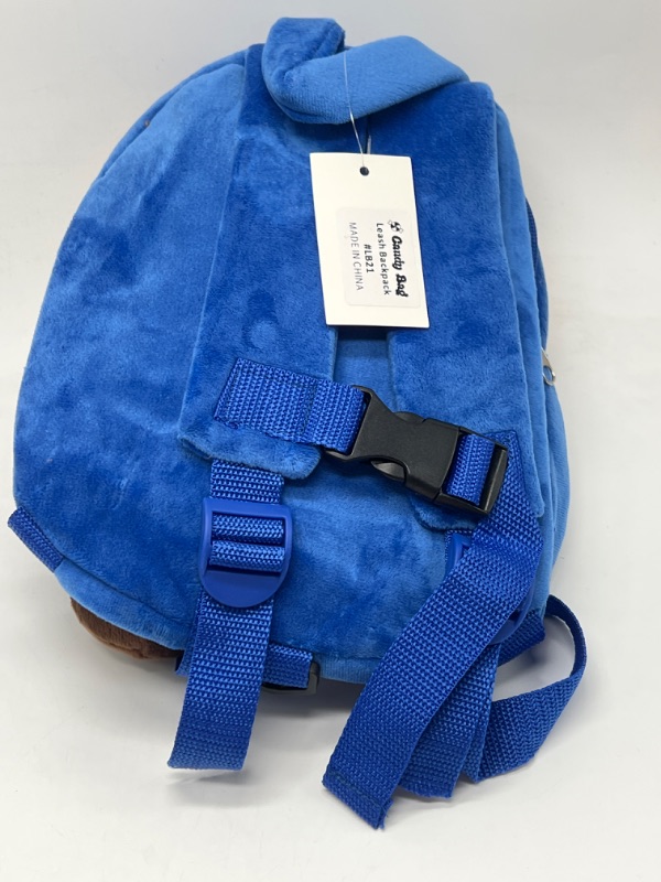 Photo 2 of Reindeer In Blue Overalls Toddler Backpack With Leash