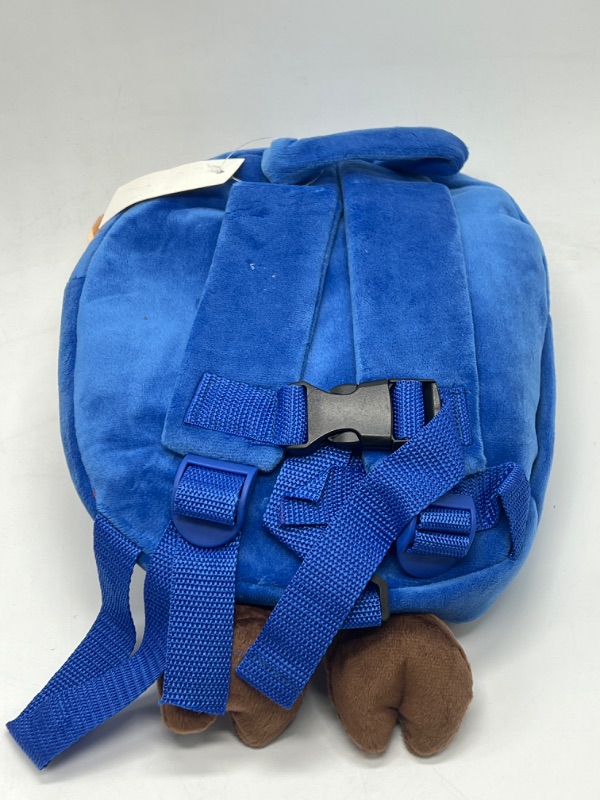 Photo 2 of Reindeer In Blue Overalls Toddler Backpack With Leash