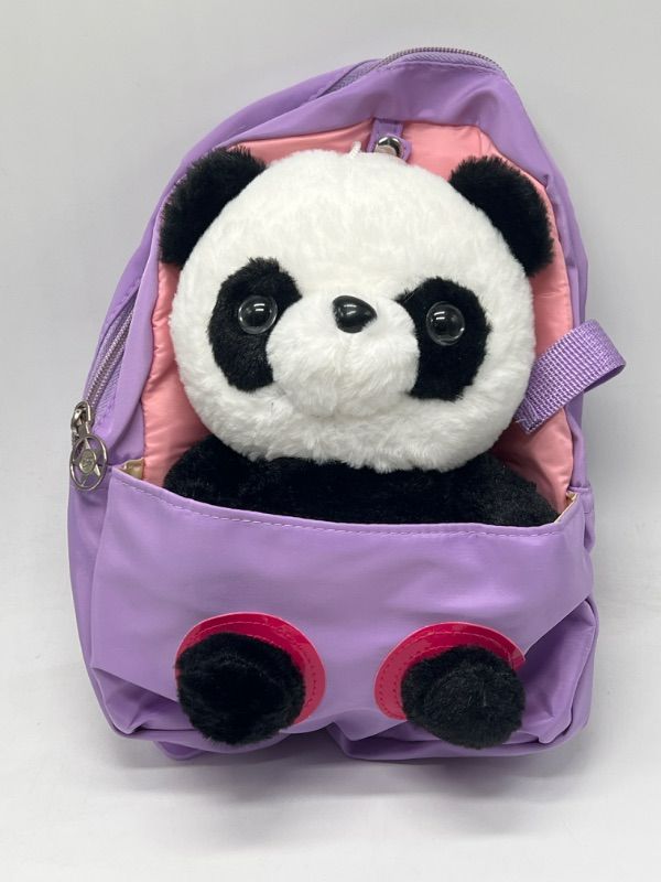 Photo 1 of Purple Panda Toddler Backpack With Leash 