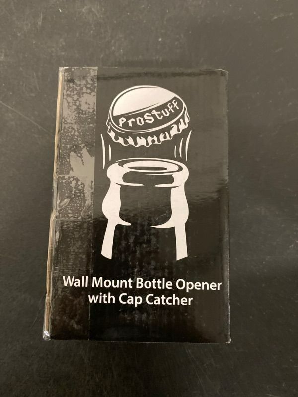 Photo 5 of Black Beer Bottle Opener Wall Mount Bottle Top Opener with Cap Catcher Drainage