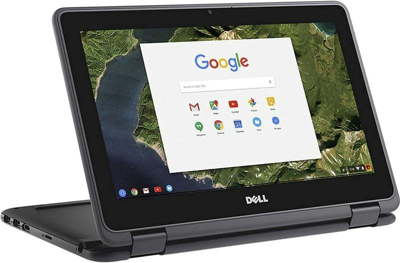Photo 1 of 2021 Dell 11.6-inch Convertible 2-in-1 Touchscreen Chromebook, Intel Celeron Processor Up to 2.48GHz, 4GB Ram 16GB SSD, HDMI, Chrome OS (RENEWED)