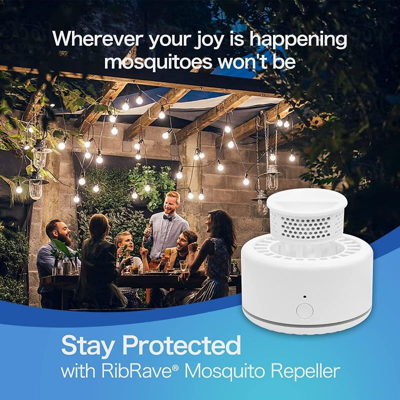 Photo 2 of RibRave Electronic Mosquito Repeller Insect Repellent Indoor and Outdoor, 30 ft Mosquito-Free Zone, Rechargeable Mosquito Repellent Device, 2 Refills
