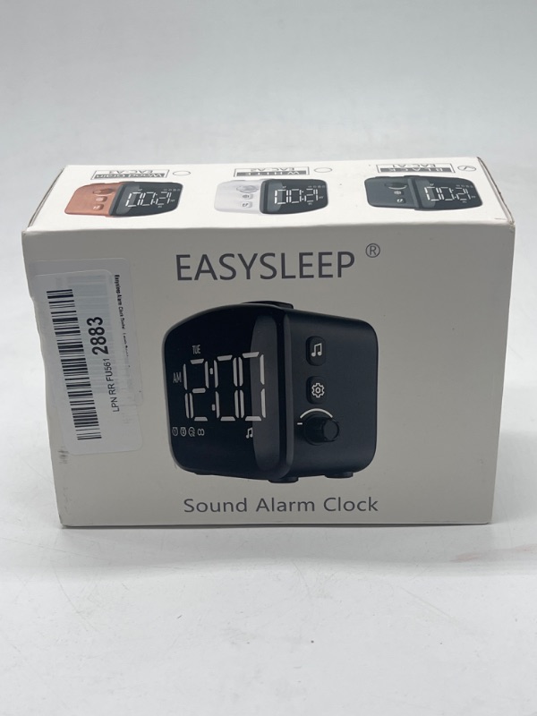 Photo 3 of Easysleep Digital Wake Up Alarm Clock with Big LED Display 27 Soothing Sounds Lound Sunrise Clock Dual 3 Alarms Memory Snooze Setting 4 Brightness for Deep Sleepers Adults Teenagers Kids
