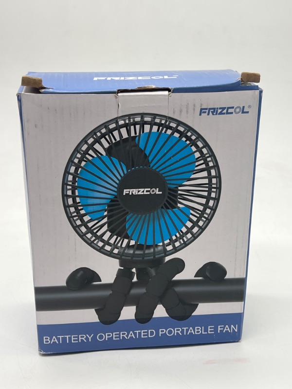 Photo 3 of FRIZCOL Stroller Fan for Baby - Portable Fan Rechargeable - Battery Operated Fan(Use for 30Hrs) - Fan for Handheld/Clip On/Car Seat/Desk/Camping
