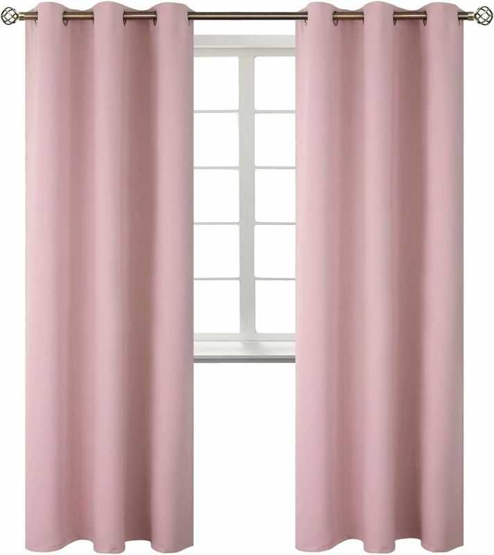 Photo 1 of BGment Room Darkening Curtains 84 Inches Long - Grommet Thermal Insulated Drapes Window Treatment Curtains for Bedroom
