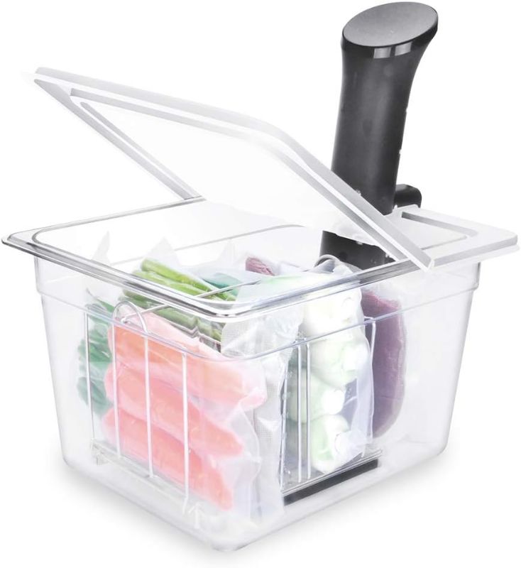 Photo 1 of EVERIE Sous Vide Container 12 Qt with Collapsible Hinged Lid 
