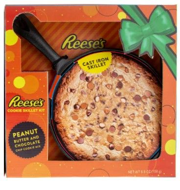 Photo 1 of Reese's Cookie Skillet Shareable Party Size Dessert, Peanut Butter and Chocolate Chip Mix Easy DIY Baking Kit, Christmas Stocking Stuffer for Boys and Girls
