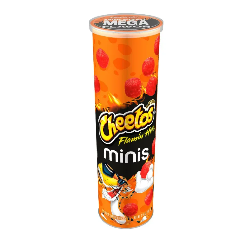 Photo 1 of 3 PACK Cheetos Minis Flamin’ Hot Cheese Flavored Canister, 3.625 oz?
