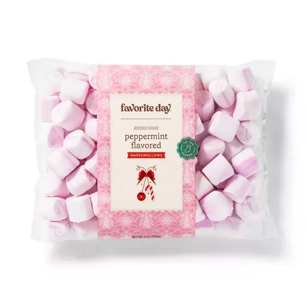 Photo 1 of Holiday Peppermint-Flavored Marshmallows - 8oz - Favorite Day™ 16 PACK
