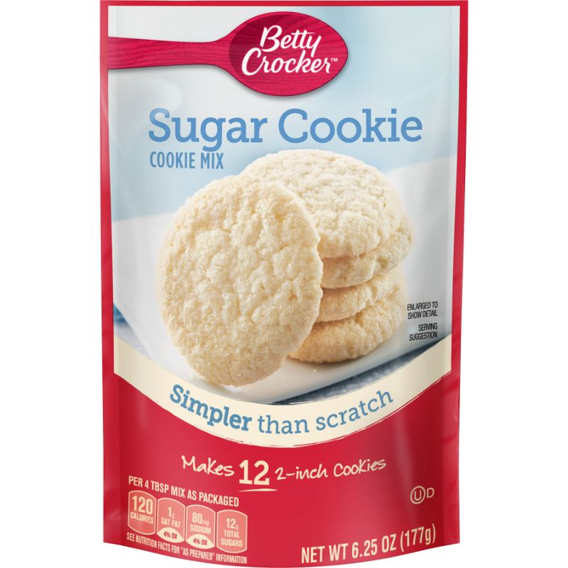 Photo 1 of 5 PACK Betty Crocker Sugar Cookie Mix Makes Twelve (12) 2-inch Cookies 6.25 Oz.
