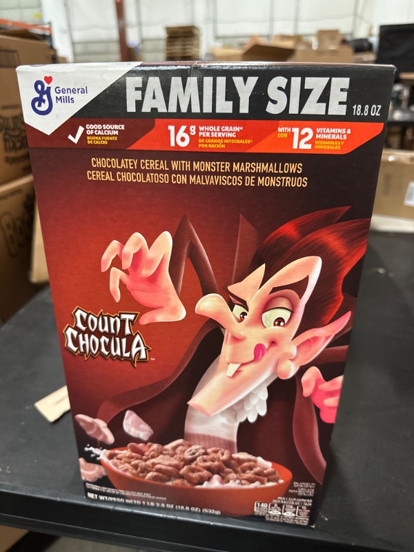 Photo 4 of 4 PACK Family Size Limited 2023 Count Chocula Chocolate Cereal 18.8Oz Boxes