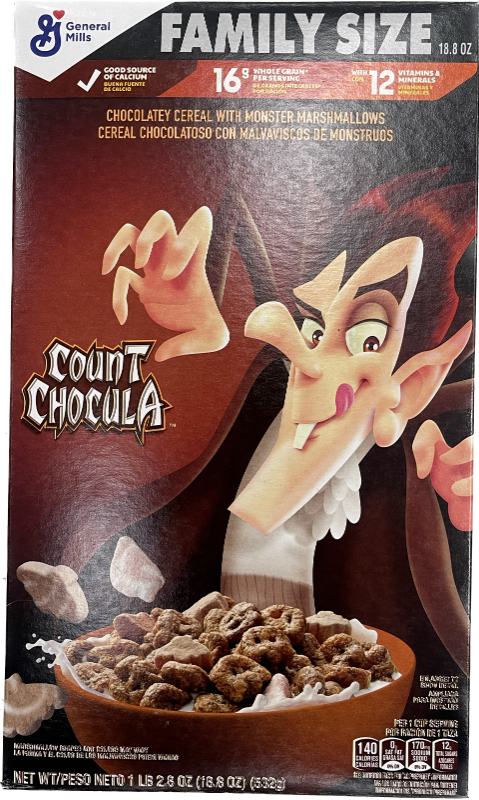 Photo 1 of 4 PACK Family Size Limited Edition 2023 Count Chocula Chocolate Cereal 18.8Oz Boxes
