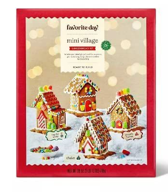 Photo 1 of 2 PACK Holiday Mini Village Gingerbread House Kit - 28oz - Favorite Day™
