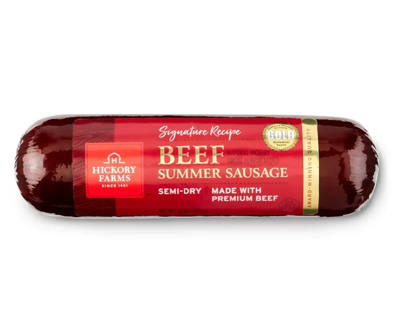 Photo 1 of 2 PACK Semi-Dry Beef Summer Sausage, 10 Oz.