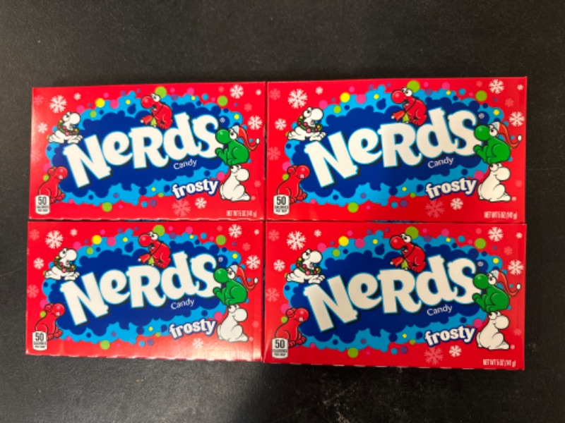 Photo 2 of 4 PACK Nerds Frosty Holiday Candy Theater Box, 5oz
