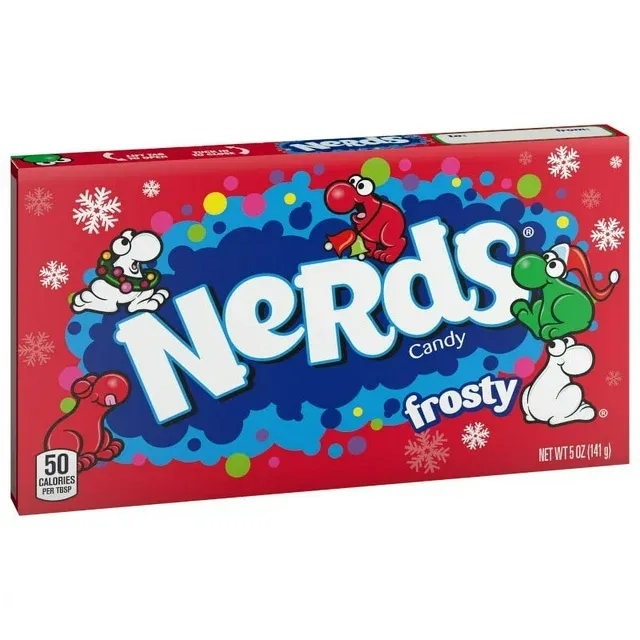 Photo 1 of 4 PACK Nerds Frosty Holiday Candy Theater Box, 5oz
