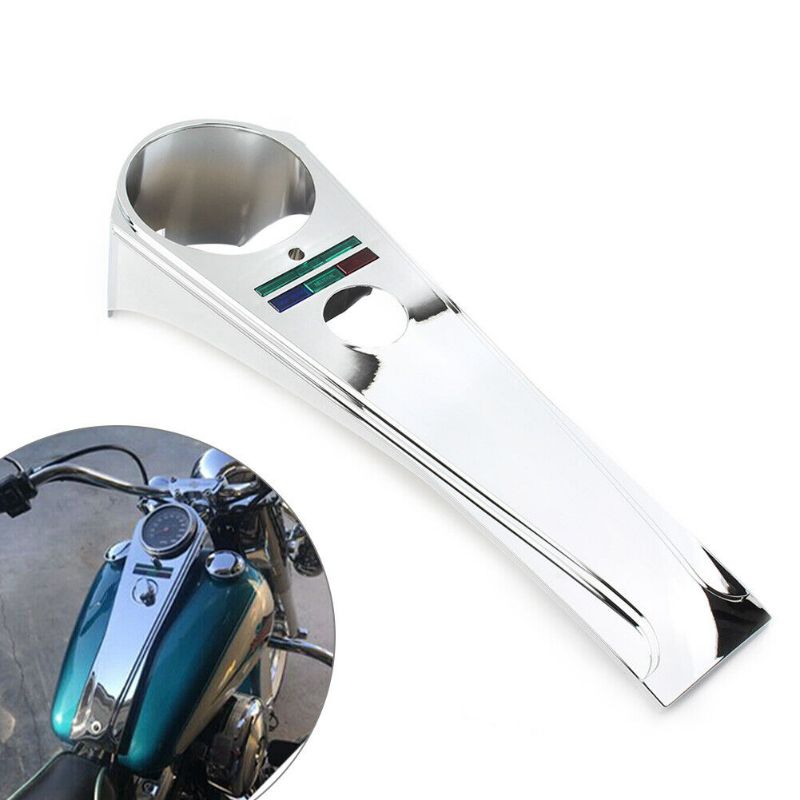 Photo 2 of XMMT Chrome Long Rider Style Dash Panel For Harley Softail FXST 1984-1995 Dyna FXDWG1991-1995
