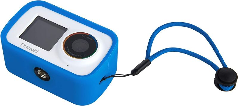 Photo 2 of Polaroid Dual Screen WiFi Action Camera 4K 18mp, Waterproof Sports Polaroid Camera with Built in Rechargeable Battery and Mounting Accessories for Vlogging, Sports, Traveling, Home Videos Blue (Dual Screen 4K)
