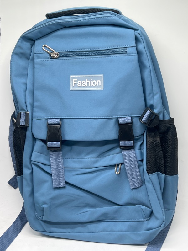 Photo 1 of Blue Backpack With Straps And Clips Fashion