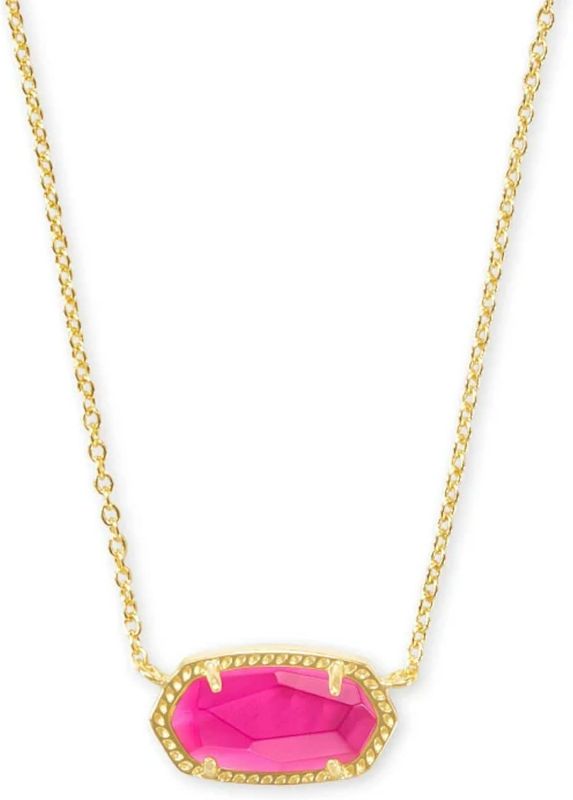 Photo 1 of Kendra Scott Elisa Pendant Necklace for Women, Fashion Jewelry, 14k Gold-Plated
