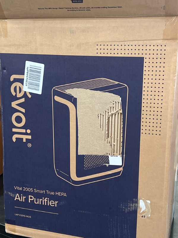 Photo 2 of LEVOIT Air Purifiers for Home Large Room, H13 True HEPA Filter and U-Shaped Air Inlet Powerfully Remove Pet Hairs, Allergies, Smoke, Dust in Bedroom, Smart WiFi and Sleep Auto Mode, Vital 200S, White Vital 200S Smart